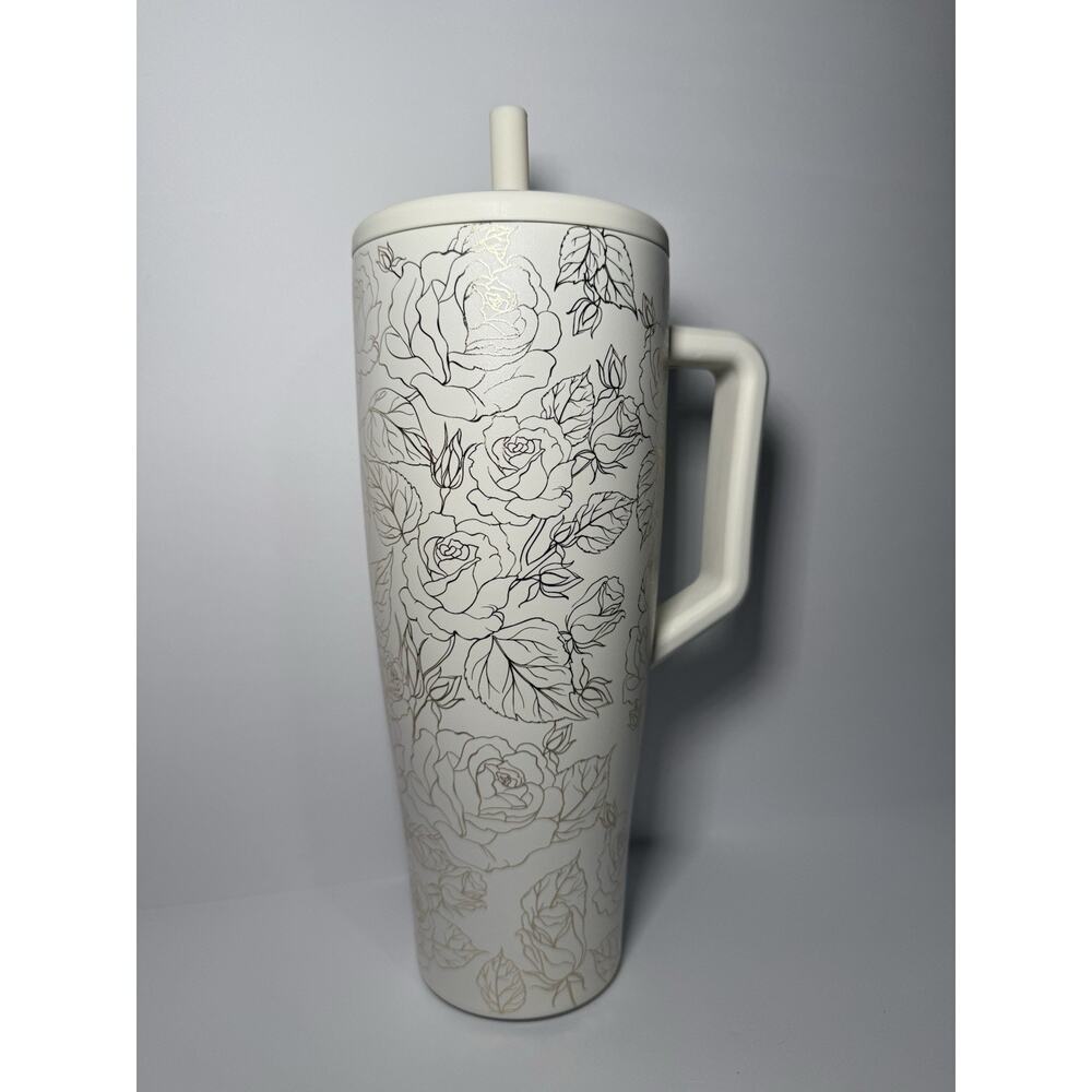 BruMate Limited Edition ENCHANTED ROSE Metallic Accents 40oz Era Tumbler BNWT